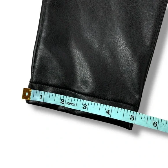 NWT Banana Republic Leggings Womens Size‎ S Faux Leather Black High Rise Pants - Picture 11 of 11